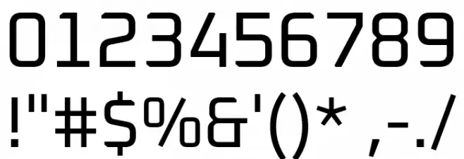 Oxanium Regular Font OTHER CHARS
