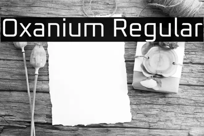 Oxanium Regular Font examples