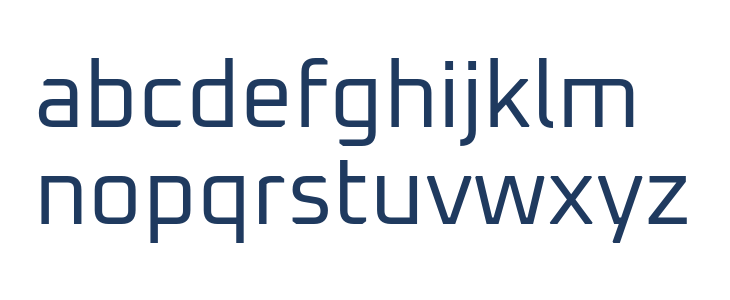 Oxanium Regular Lowercase
