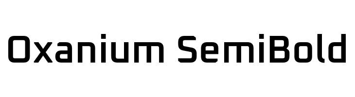 Oxanium SemiBold  لخطوط تنزيل