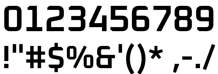 Oxanium SemiBold Font OTHER CHARS