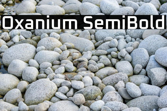 Oxanium SemiBold Font examples