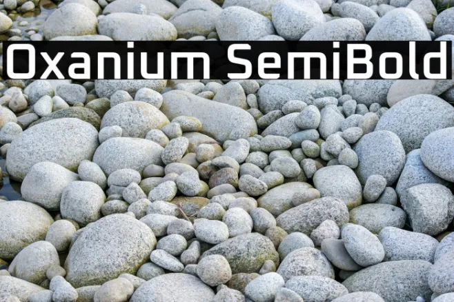 Oxanium SemiBold Example 1