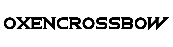 Oxen Crossbow  Free Fonts Download