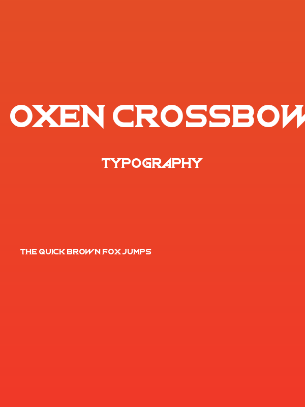 Oxen Crossbow Poster
