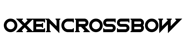 OxenCrossbow  font caratteri gratis