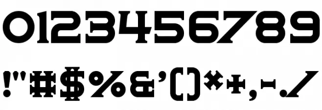 OxenCrossbow Font OTHER CHARS