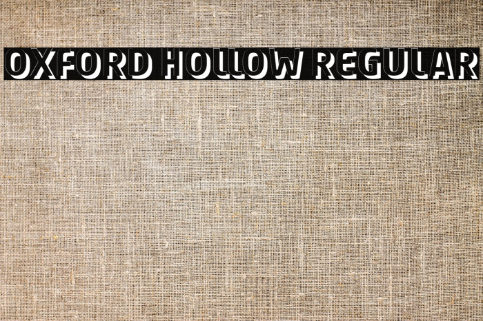 Oxford Hollow Regular Example 3