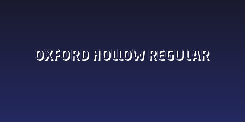 Oxford Hollow Regular Social Header