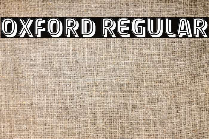 Oxford Regular Example 3