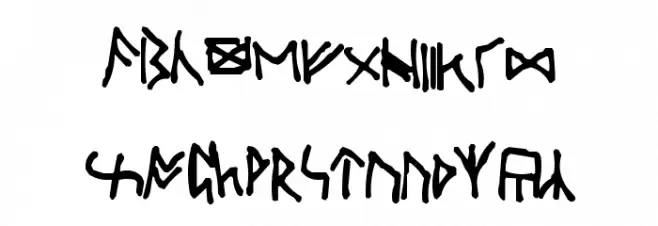 Oxford Runes 字体 大写