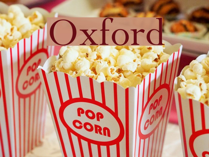 Oxford Font examples