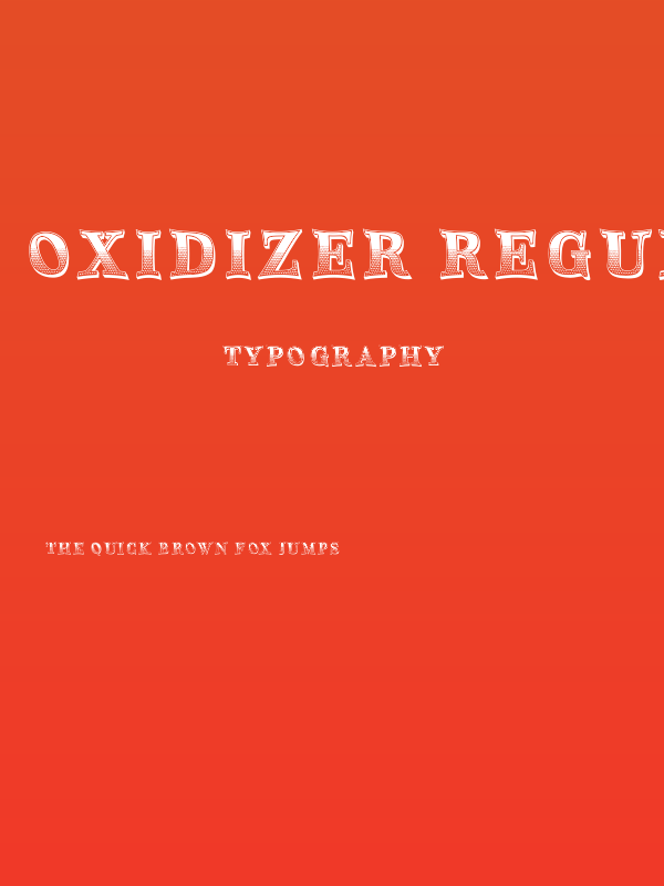 Oxidizer Regular Poster