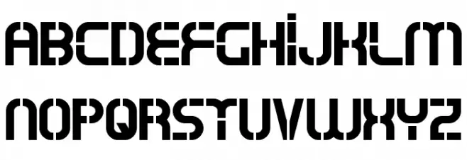 Oxin Army Font Litere mari