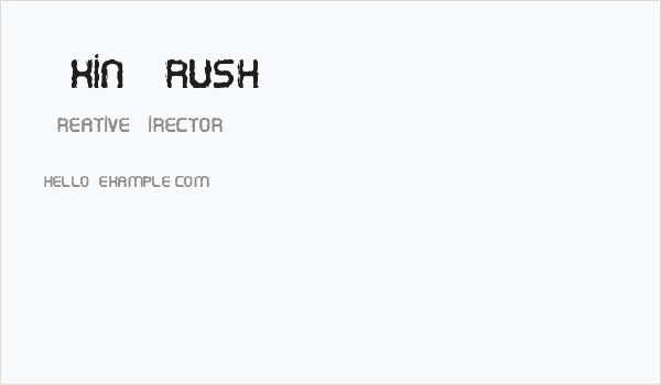 Oxin Brush Business Card