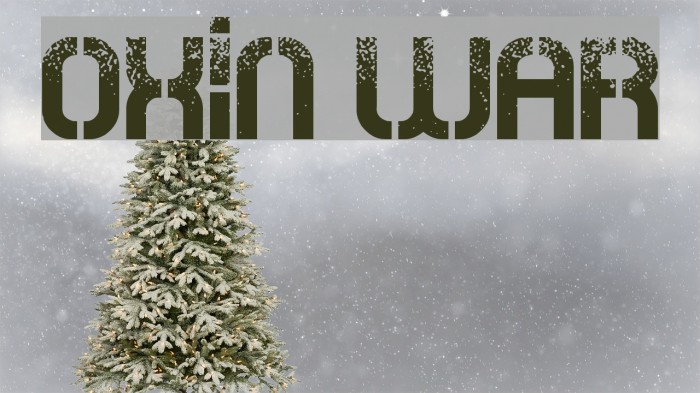 Oxin War Font examples
