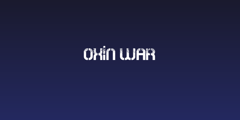 Oxin War Social Header