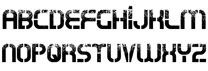 Oxin War Font LOWERCASE