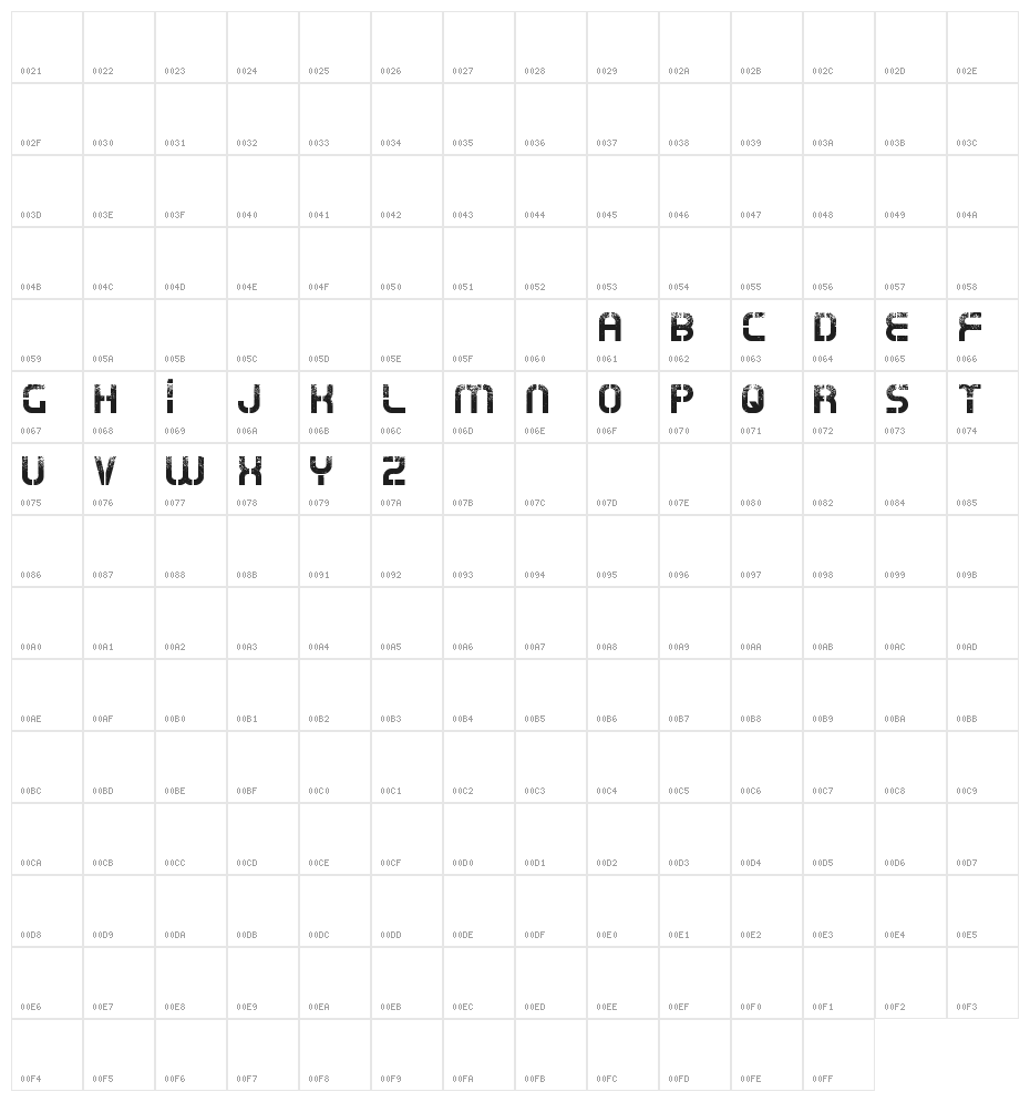 Oxin War Character Map