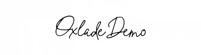 Oxlade Demo Font