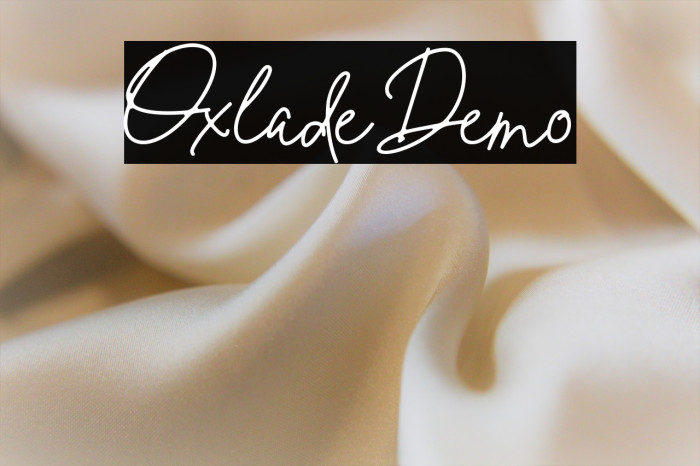 Oxlade Demo Example 2