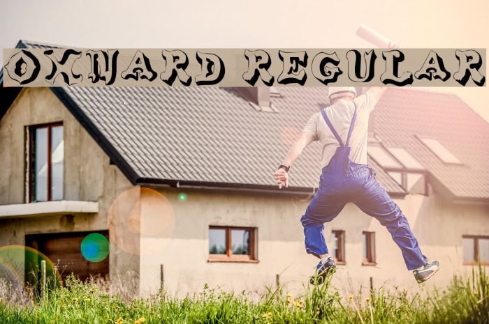 Oxnard Regular Font examples