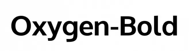 Oxygen-Bold  Frei Schriftart Herunterladen