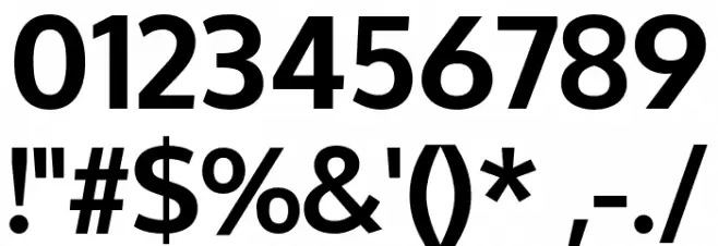 Oxygen-Bold Font OTHER CHARS