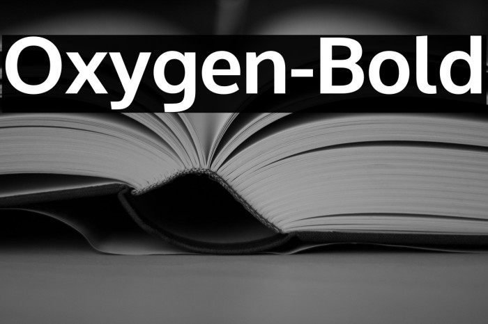 Oxygen-Bold Example 1
