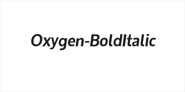 Oxygen-BoldItalic Logo