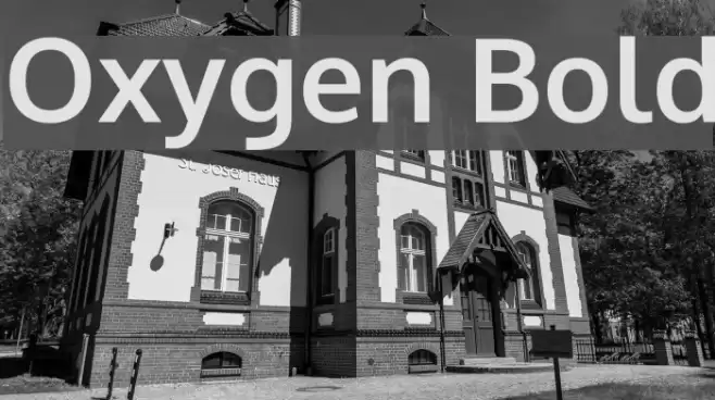 Oxygen Bold Font examples