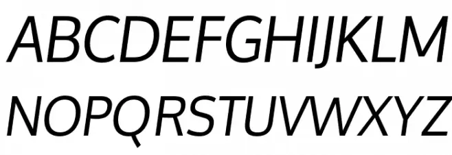 Oxygen-Italic خط أحرف كبيرة
