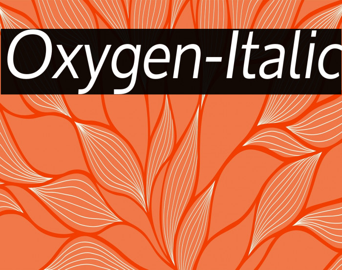 Oxygen-Italic Example 2
