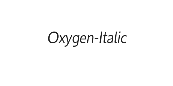 Oxygen-Italic Logo