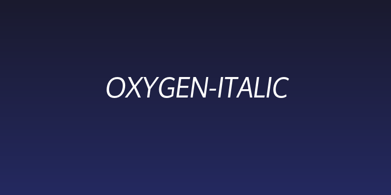 Oxygen-Italic Social Header