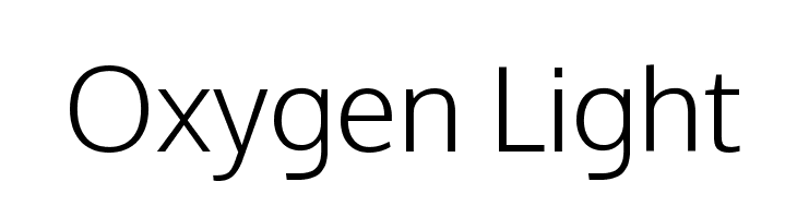 Oxygen Light Font