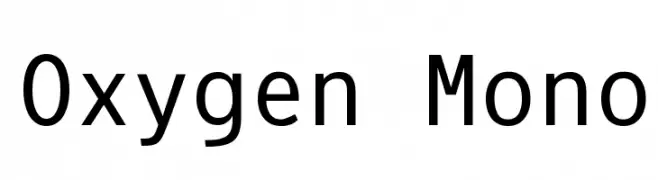 Oxygen Mono  नि: शुल्क फ़ॉन्ट्स डाउनलोड