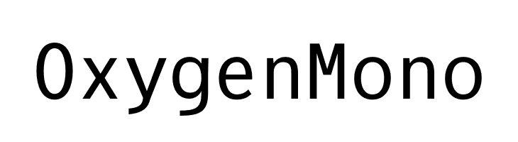 Oxygen Mono  Fuentes Gratis Descargar