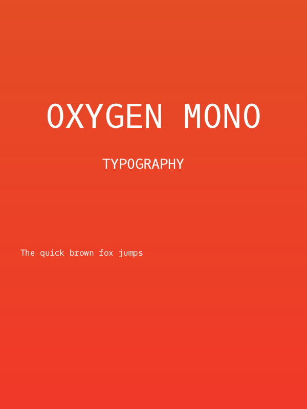 Oxygen Mono Poster
