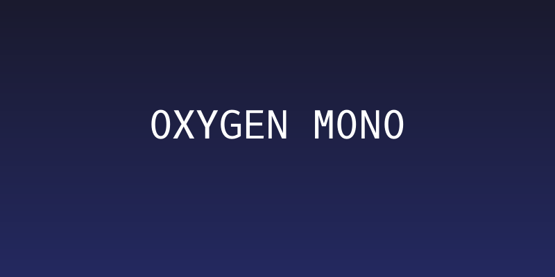 Oxygen Mono Social Header