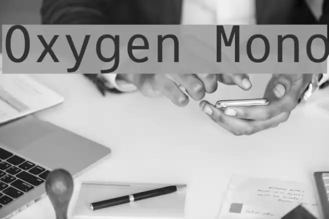 Oxygen Mono Font examples