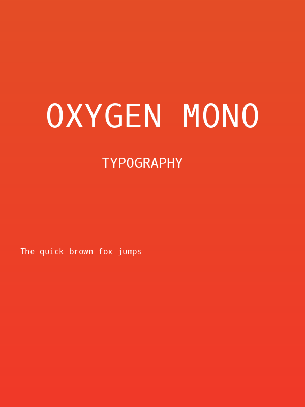 Oxygen Mono Poster