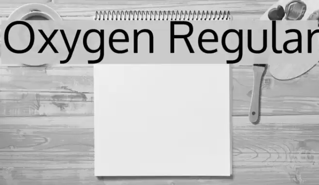 Oxygen Regular Font examples
