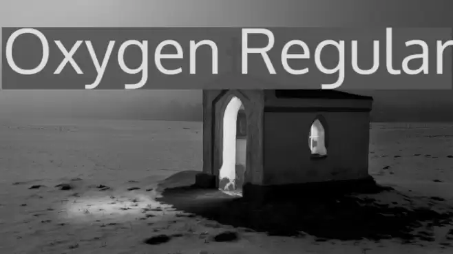 Oxygen Regular Font examples