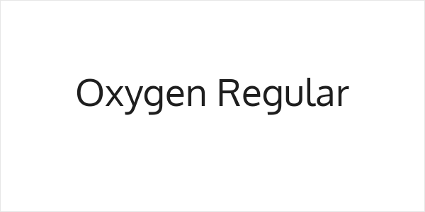 Oxygen Regular Logo