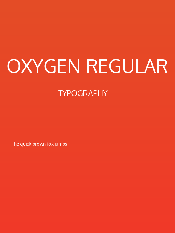 Oxygen Regular Poster