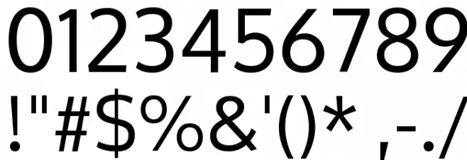 Oxygen Font OTHER CHARS