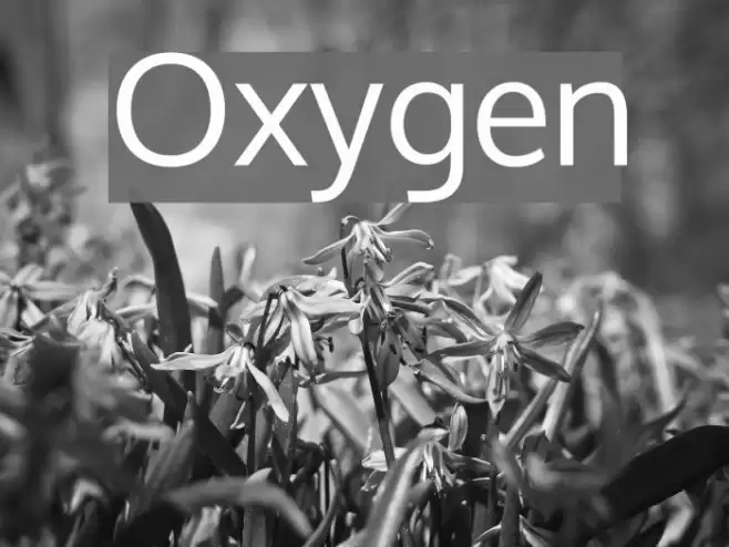 Oxygen Font examples