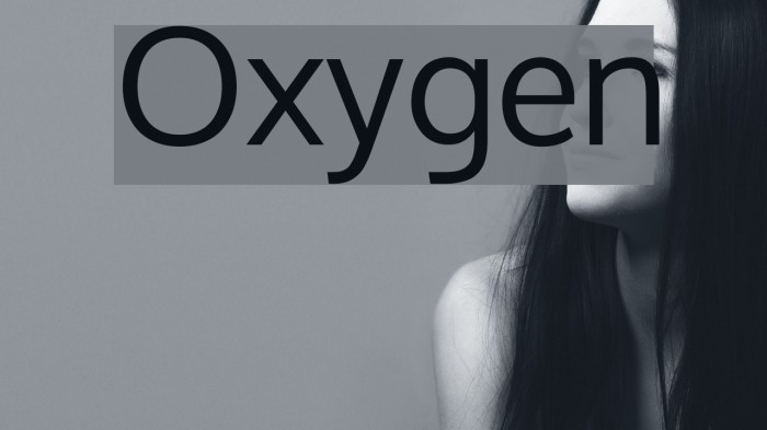 Oxygen Font examples