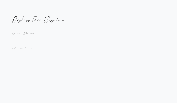 Oxyless Free Regular Business Card